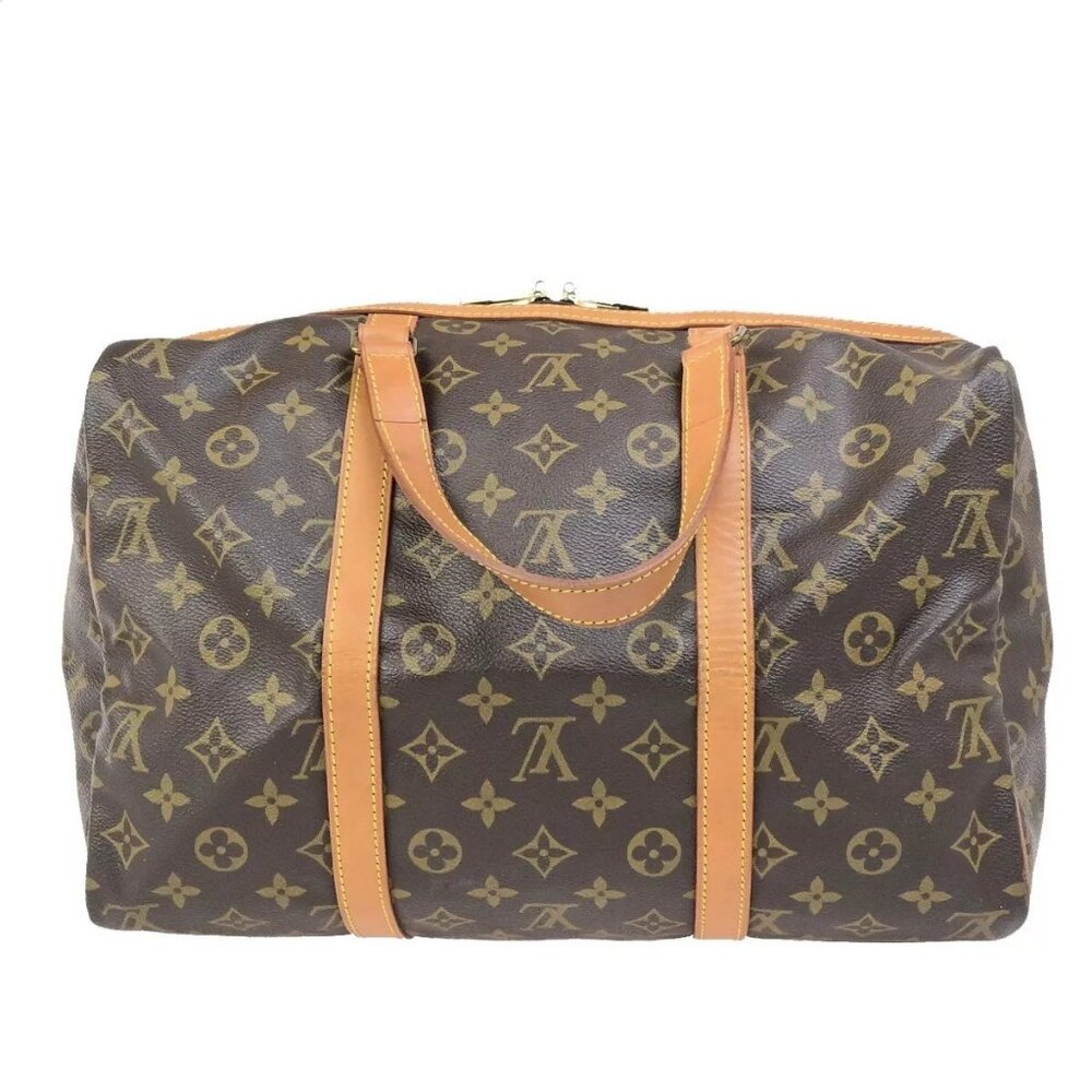 LOUIS VUITTON Sac Souple 35 Travel Hand Bag Monogram Leather BN - Picture 10 of 16